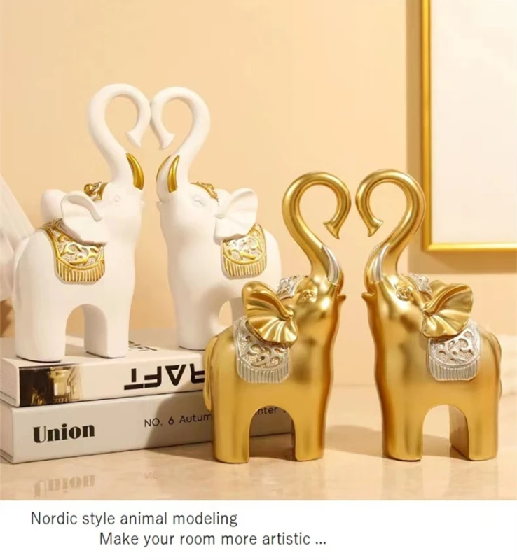 Deep-In-Love Figurine Statue Gold Silver Black Color Sculpture Room Décor, Sculptures Home Décor for Lovers Couples Family, Table Decor, Figure Ornament (Boshun)