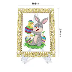 DIY Diamond Painting Kit, Single Sided 5D Diamond Painting DIY Gifts Diamond Painting Ornaments Princess, Vase, Owl, Fish, Rabbit for Desk, Home, Office (Pengdao)
