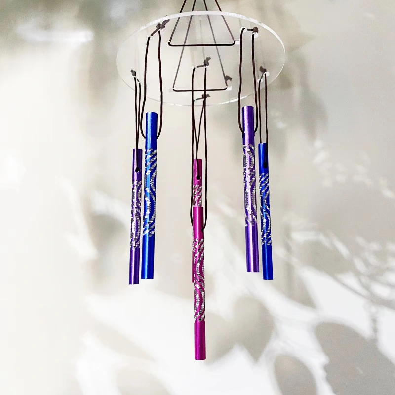 DIY Diamond Painting Kit, Double Sided 5D Diamond Painting, DIY Wind Chime, Diamond Painting Wind Chime with Butterfly, Dragonfly, Bird, Owl, Peacock Great Home Decor (Pengdao)