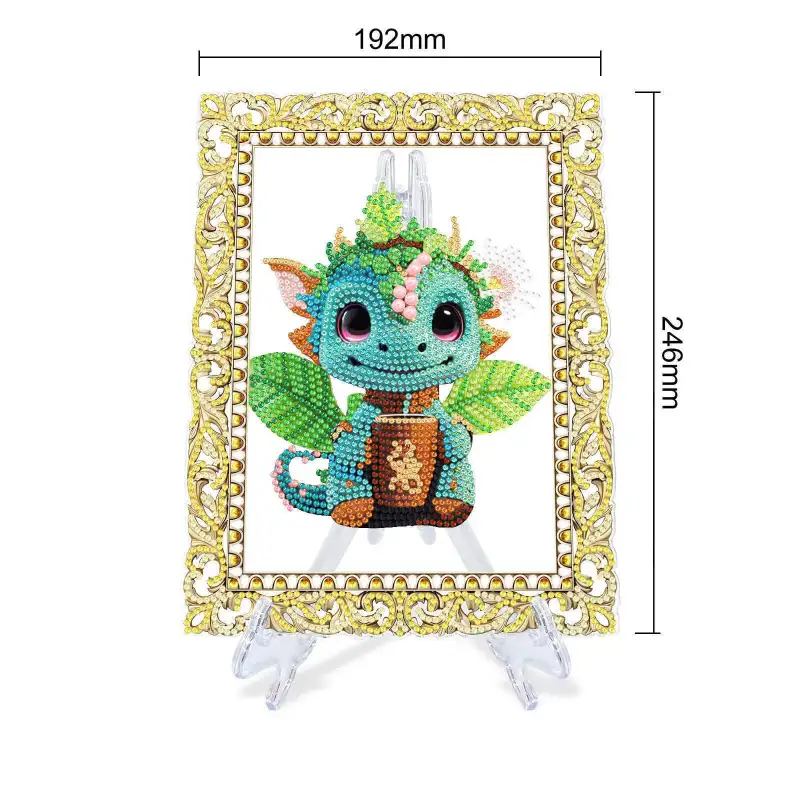 DIY Diamond Painting Kit, Single Sided 5D Diamond Painting DIY Gifts Diamond Painting Ornaments Princess, Vase, Owl, Fish, Rabbit for Desk, Home, Office (Pengdao)