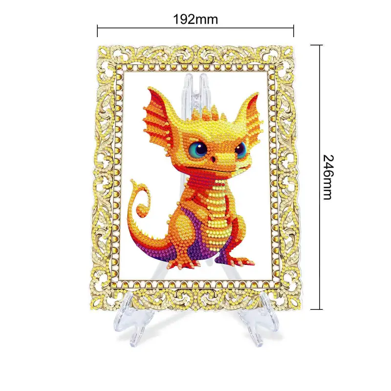 DIY Diamond Painting Kit, Single Sided 5D Diamond Painting DIY Gifts Diamond Painting Ornaments Princess, Vase, Owl, Fish, Rabbit for Desk, Home, Office (Pengdao)