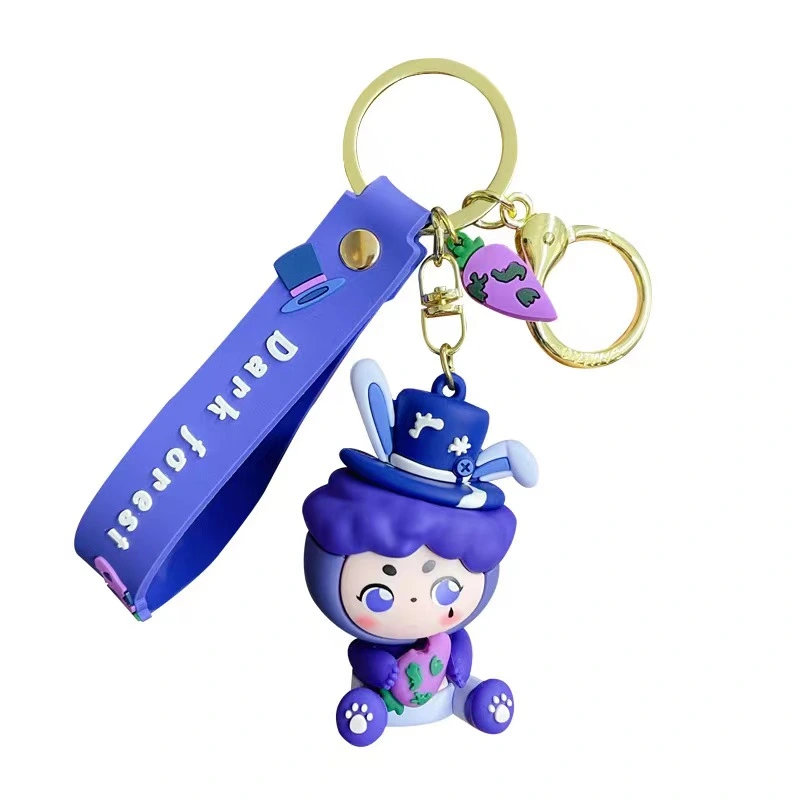 Dark Forest Series Keychains Charm Gift for Women Men Children Durable Metal Key Chain 4 Models (Baimao)