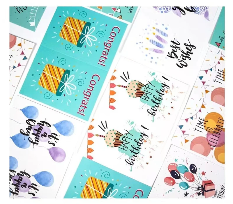 Birthday Card Sets Happy Birthday Cards with Envelopes and Stickers 24pcs Beautiful Birthday Cards with 24 Envelopes and 24 Stcikers  (Yixun）