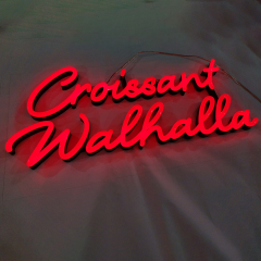 Logo lumineux personnalisé LED, néon acrylique, signe pour exemples de lettres