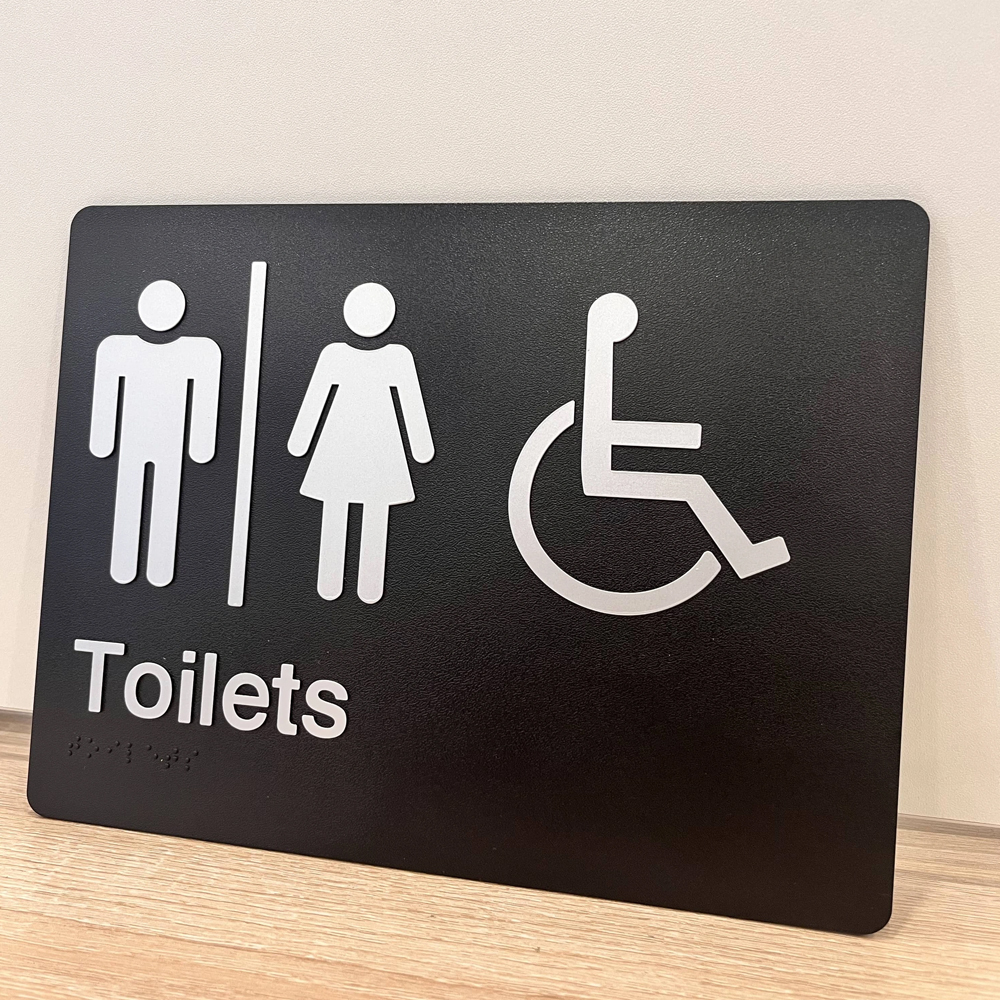 Customized Size plastic door/street advertisement ada braille building signs