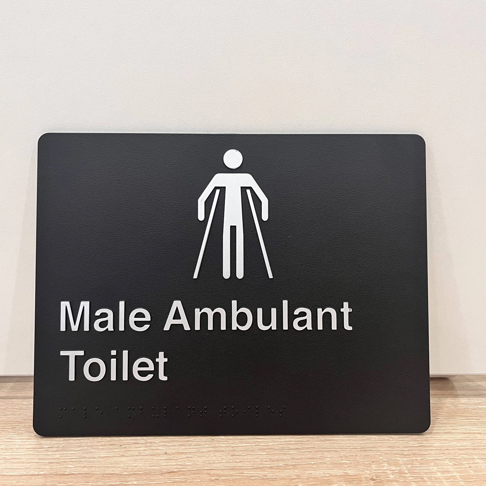 Customized Size plastic door/street advertisement ada braille building signs