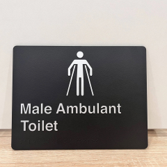 Customized Size plastic door/street advertisement ada braille building signs