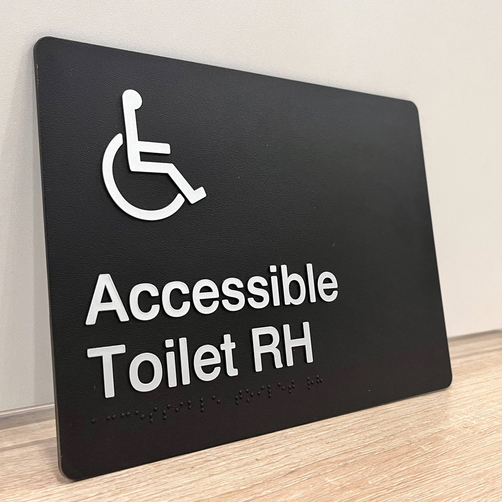 Customized Size plastic door/street advertisement ada braille building signs