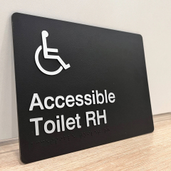 Customized Size plastic door/street advertisement ada braille building signs