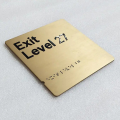 acrylic bead braille sign and awning signage and plastic braille signage for Office