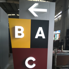 Free standing signage illuminated Direction signs steel led electronic signs led display pylon sign for Advertising