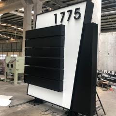 Outdoor Standing Waterproof Hotel Hospital Supermarket Office Building Led Signage Totem Signs Pylon Sign For Gas Station