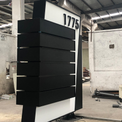 Outdoor Standing Waterproof Hotel Hospital Supermarket Office Building Led Signage Totem Signs Pylon Sign For Gas Station