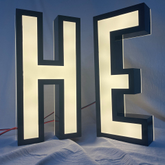 Rim Channel Letters Illuminated 3D Letters LED Acrylic Logo Letters