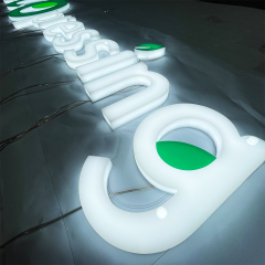 custom advertising cafe shop logo signage board acrylic letter led indoor and outdoor store wall 3d signage with light