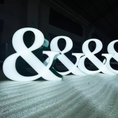 customizable led light channel letter rimless face lit logo sign led frontlit channel letters