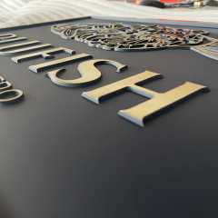 Sign Board Embossed Brass Cast Bronze Metal Plaques Memorial Plaques