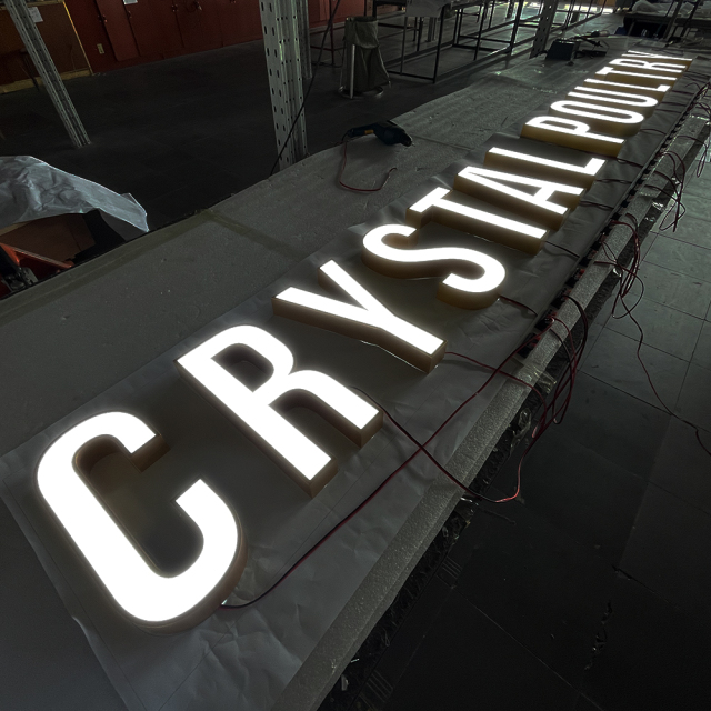 Aluminum Trim-cap Channel Illuminated Letters Logo Storefront 3d Letter Signage Letter