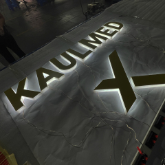 block large 3d led channel stainless steel letter logo outdoor led acrylic signage price led illuminated sign