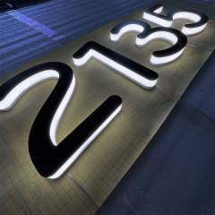 block large 3d led channel stainless steel letter logo outdoor led acrylic signage price led illuminated sign