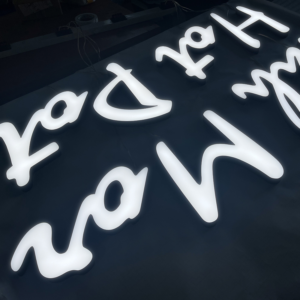 Custom Made Facelit Block Letters LED Big Letter Sign Free Standing Acrylic Light Signs