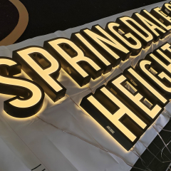 Customized Led Channel Letters Outdoor Store Signage 3d Acrylic Logo Letter Sign