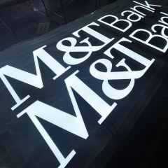 Face lit led signs frontlit 3d sign epoxy resin/acrylic letter logo illuminated 3d led channel letters signs