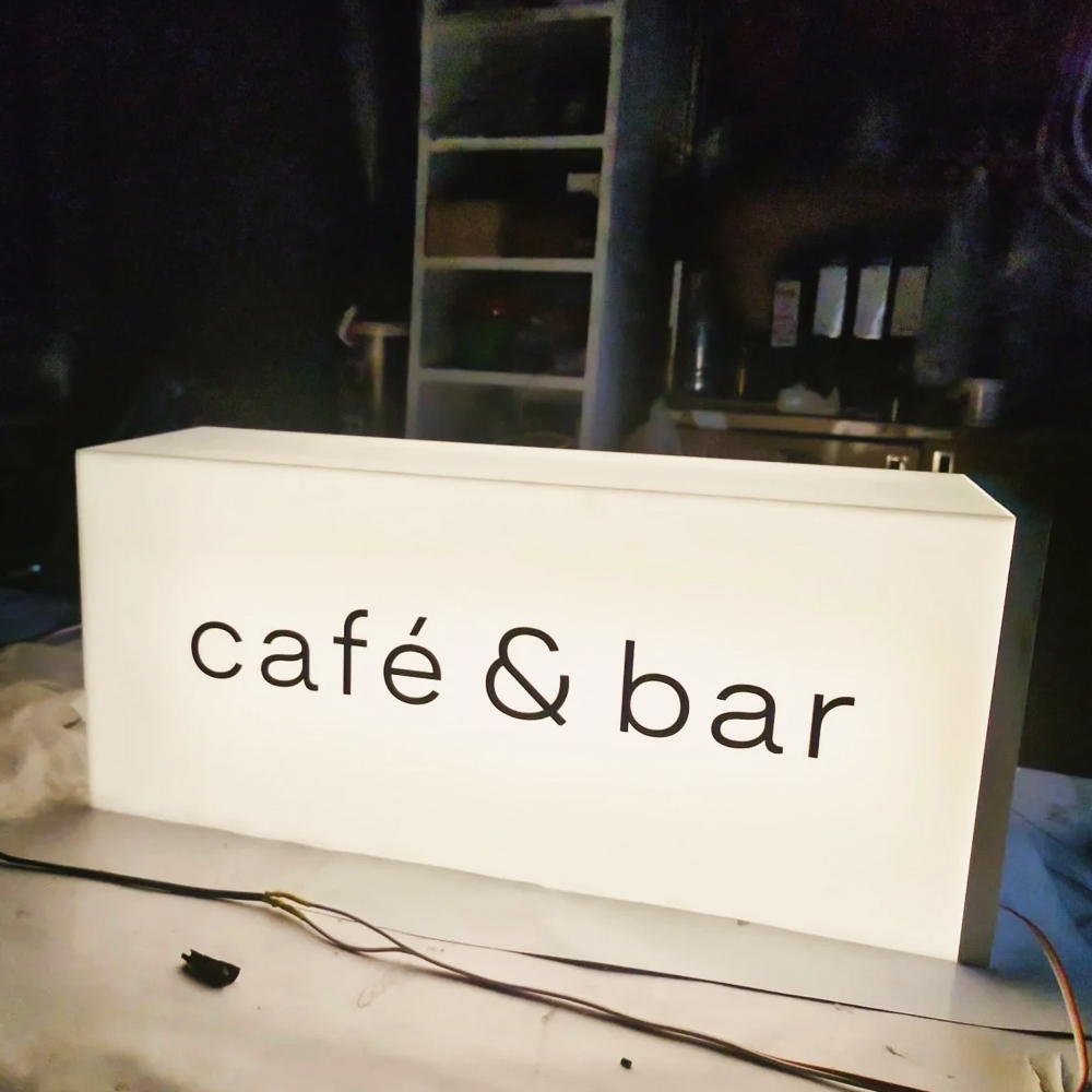 factory custom outdoor wall mount light box Led Acrylic 3d Letters signage Advertising light boxes