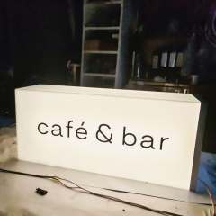 factory custom outdoor wall mount light box Led Acrylic 3d Letters signage Advertising light boxes