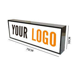Single-Sided Light Box Wall Mounted Rectangular LED Light Box 30x70cm