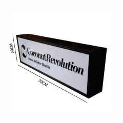 Double-Sided Light Box hanging Mounted Rectangular LED Light Box 30x70cm