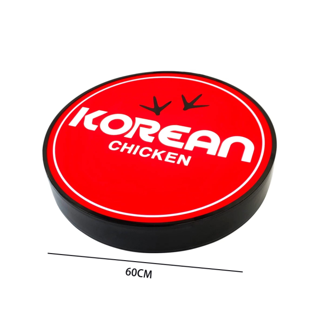 Single-Sided Light Box Wall Mounted Round LED Light Box Ø60cm