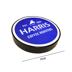 Single-Sided Light Box Wall Mounted Round LED Light Box Ø70cm