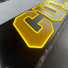 Custom branding name neon led lighting with UV printing color neon signs