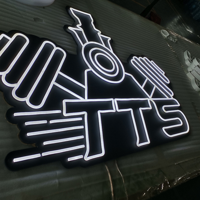 Custom shop name neon with black acrylic back neon signs indoor use led neon lighting