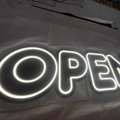 Custom shop name neon with black acrylic back neon signs indoor use led neon lighting