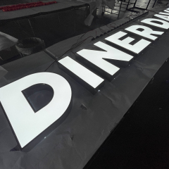 Customized Led Channel letters acrylic face-lit signage shopfront illuminated letters outdoor use signs lighting