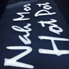 Customized LED Face Illuminated letters block led signs for business advertising signs lighting use
