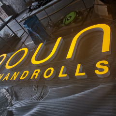 Business advertising facelit letters 3d acrylic face illuminated signage for outdoor use signs lighting