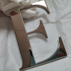 Mirror 3D Metal Letters English worlds stainless steel letters high quality Flat Cut Signage