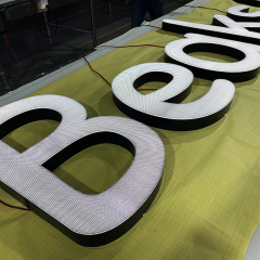 LED Acrylic Letters rimless facelit channel letters for business advertising for outdoor use