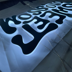 Acrylic Fabricated letters side illuminated 3d channel letters Outdoor led lighting signage