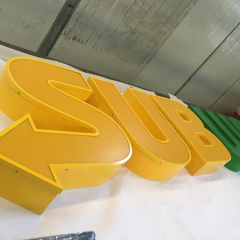 Branding Illuminated letters trim cap facelit letters for business advertising outdoor use channel letters signs lighting