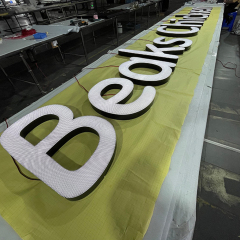 LED Acrylic Letters rimless facelit channel letters for business advertising for outdoor use