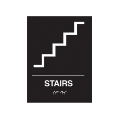 Stairs Signs Elevator Signage ADA Complaint Braille Sign Braille Signage Board for Hotel ADA Stairwell Signs