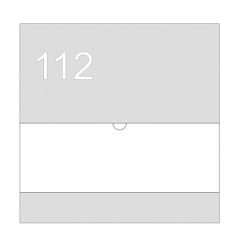 Hot Selling Office Name Plate House Room Number Signage Braille Signs ADA Door Signs Braille Signs Business Custom Modern Design ADA Signs