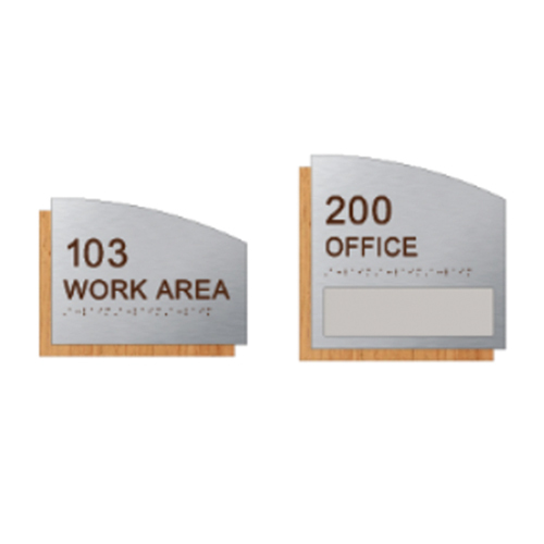 Hospital Door Sign Braille Man Women All Gender Restroom Signages Bathroom Signs ADA Custom Brushed Aluminum Signs