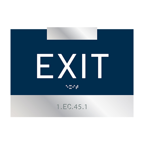 LED Exit Sign Light Hanging & Wall Mounted LED Emergency Fire Light With Red Green Arrow ADA Entrance-Exit Braille Signs