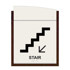 Stairs Signs Elevator Signage ADA Complaint Braille Sign Braille Signage Board for Hotel ADA Stairwell Signs