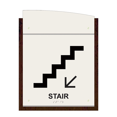 Stairs Signs Elevator Signage ADA Complaint Braille Sign Braille Signage Board for Hotel ADA Stairwell Signs